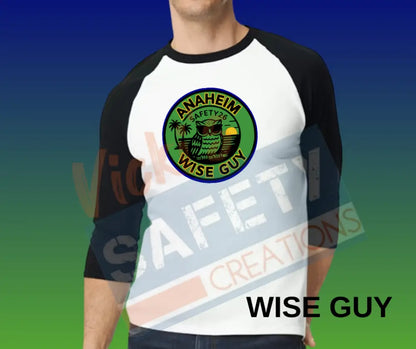 Adult Baseball T-Shirt - WISE SAFETY 2026 (asst. designs) WISE GUY / SMALL Adult Clothing