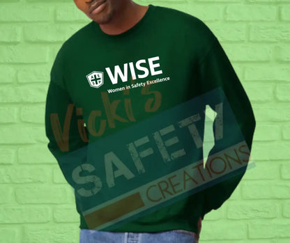 Adult Dry Blend 50/50 Fleece Dark Crew - WISE (Asst. Colors) Small / Green Sweatshirt