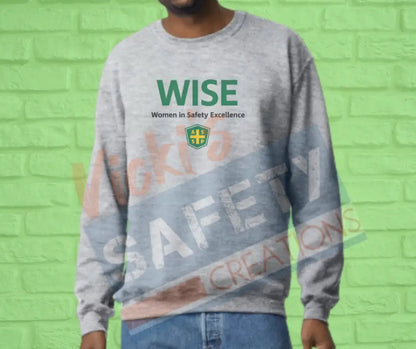 Adult Dry Blend 50/50 Fleece Light Crew - WISE (Asst. Colors) Small / Gray Sweatshirt