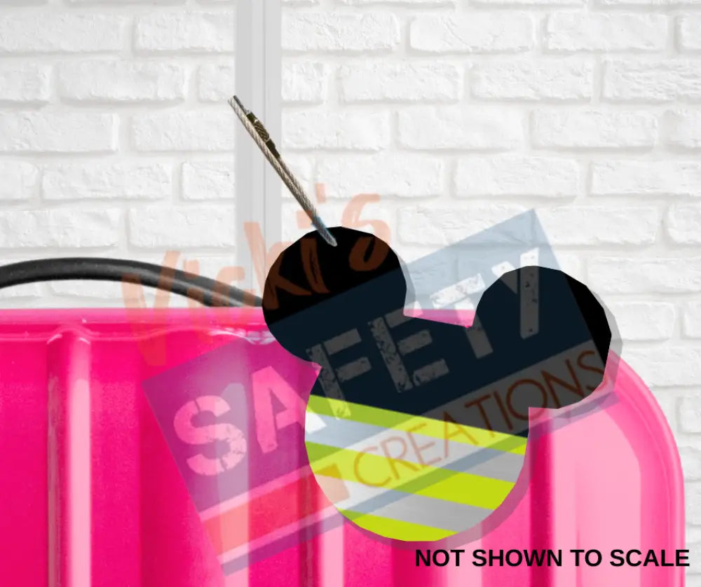 Bag/Luggage Tag LG - Hi-vis Mouse baggage tag