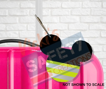 Bag/Luggage Tag LG - Hi-vis Mouse baggage tag