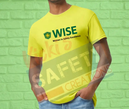 Basic Adult Unisex Cotton T-shirt up to 5X (Asst Colors)-WISE ADULT-Small / Neon Yellow Adult Clothing