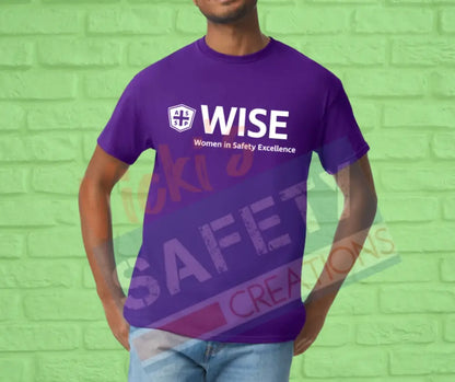 Basic Adult Unisex Cotton T-shirt up to 5X (Asst Colors)-WISE ADULT-Small / Purple Adult Clothing