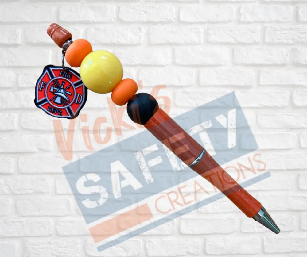 Beaded Pen-Maltese Cross Office Supplies