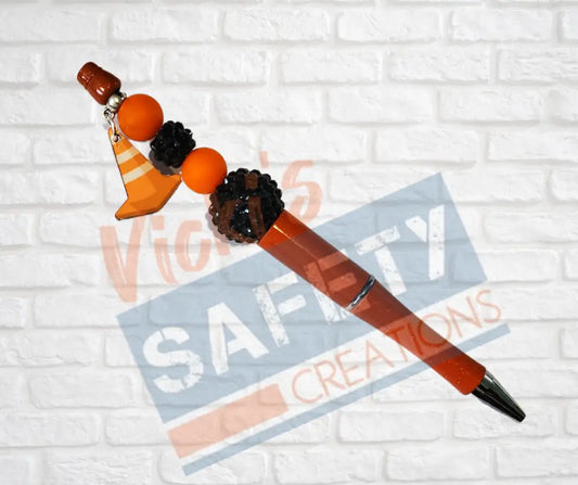 Beaded Pen-Safety Cone Office Supplies