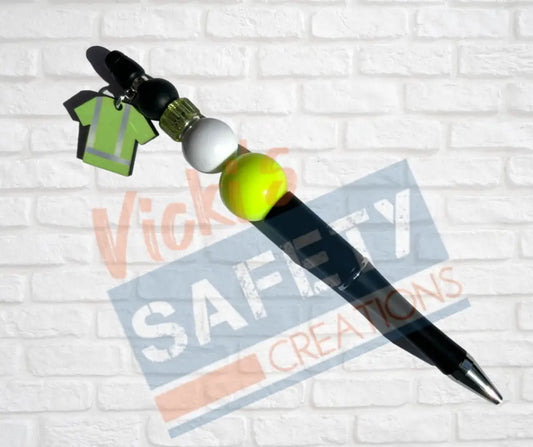 Beaded Pen-Safety Shirt Office Supplies