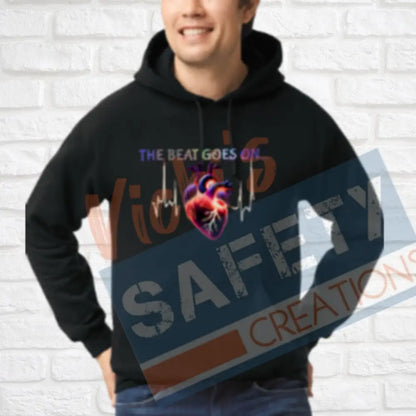 Beat Goes On...Tops (Adult Youth Toddler Infant Sizes) Hoodie / ADULT-Small Adult Clothing
