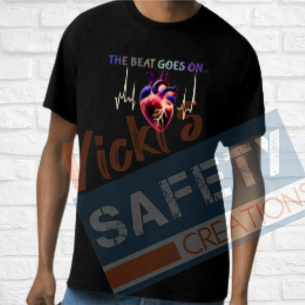 Beat Goes On...Tops (Adult Youth Toddler Infant Sizes) T-shirt/Onesie / ADULT-Small Adult Clothing