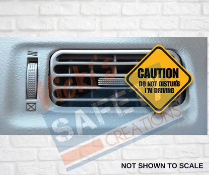 Car Vent Clip -CAUTION...Driving car accessory