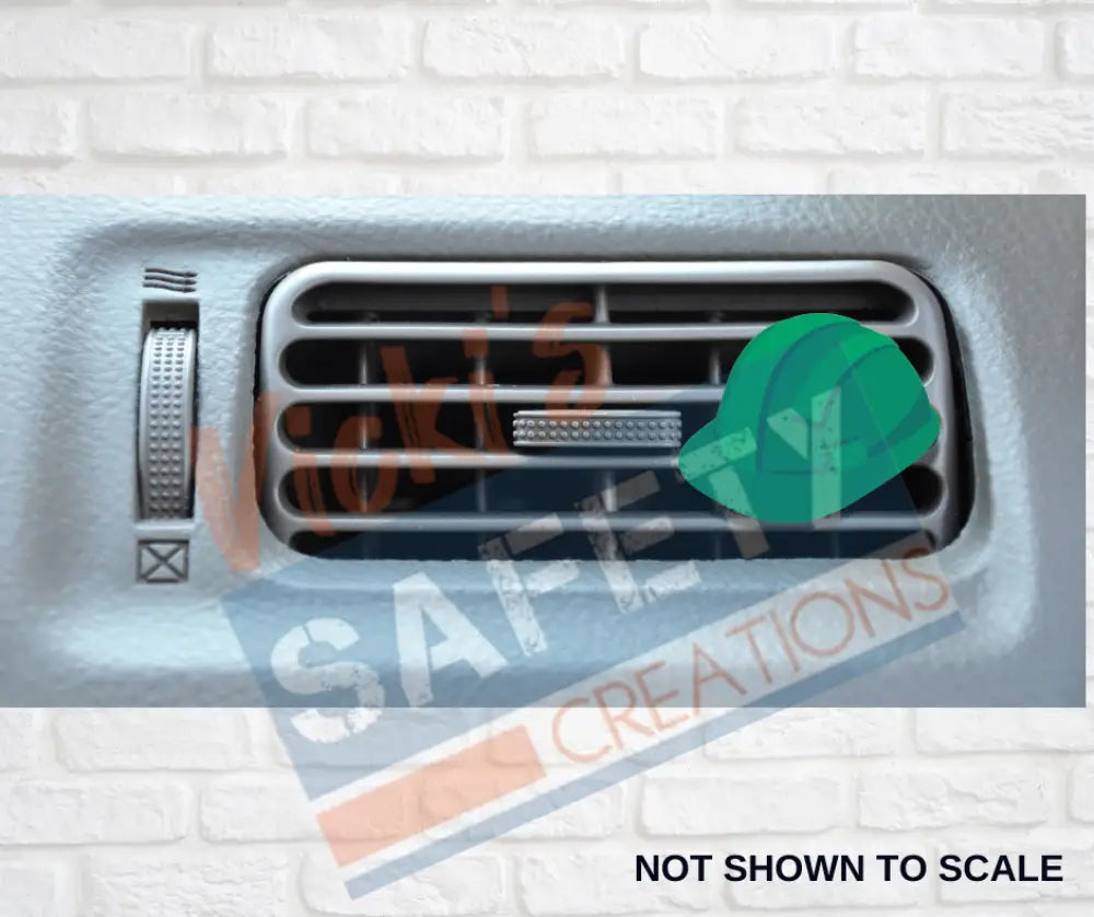Car Vent Clip - Hard Hat (Asst. Colors) Green car accessory