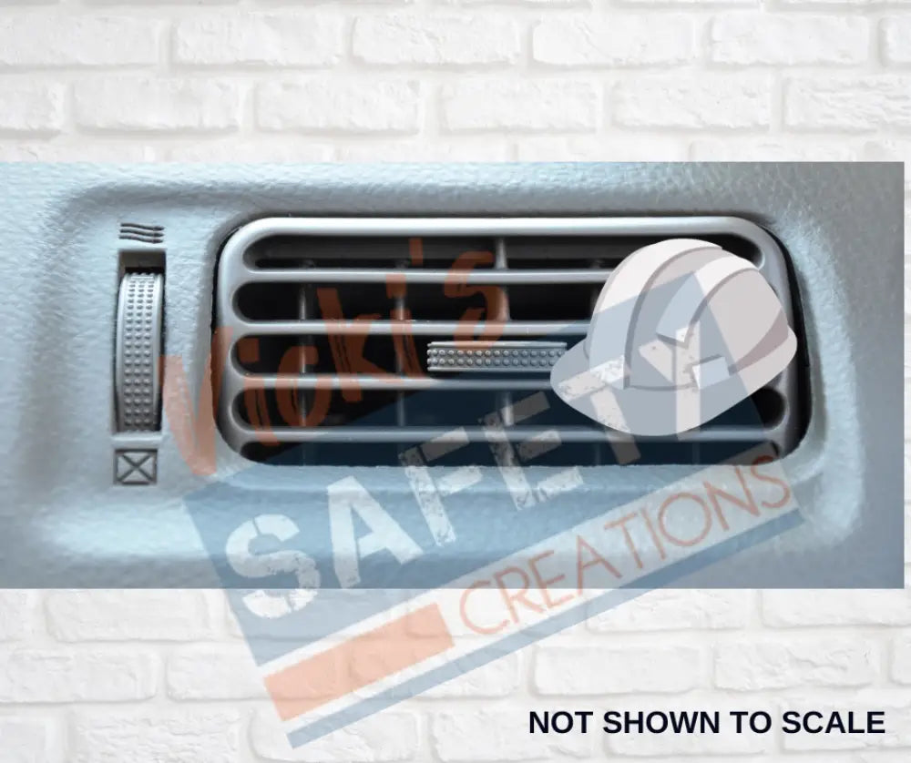 Car Vent Clip - Hard Hat (Asst. Colors) White car accessory