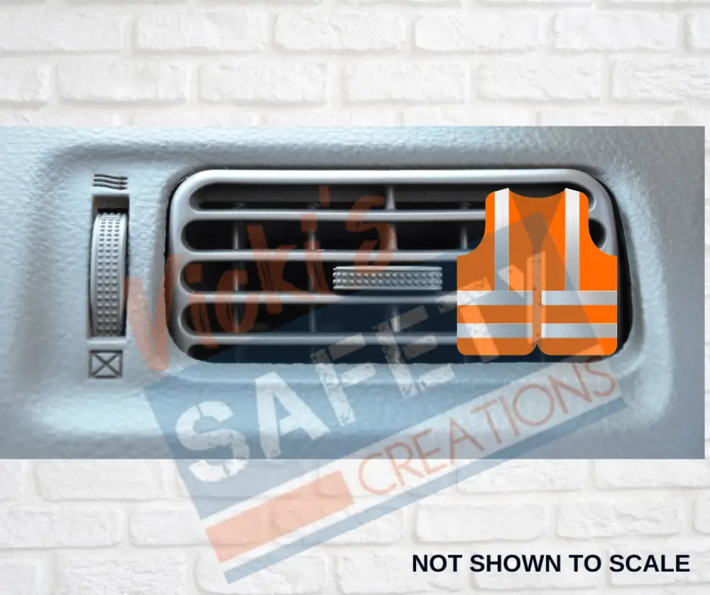 Car Vent Clip - Safety Vests (Asst. Colors) Safety Orange car accessory