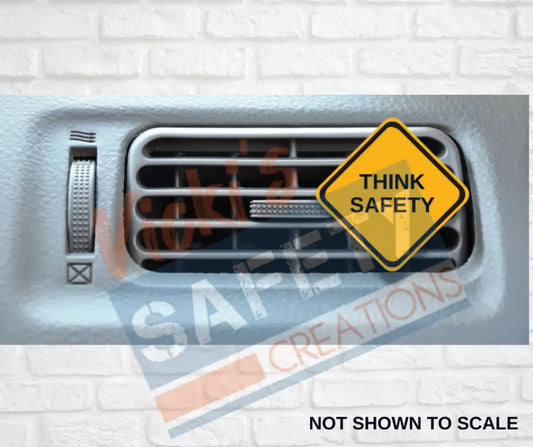 Car Vent Clip - Think Safety Sign car accessory
