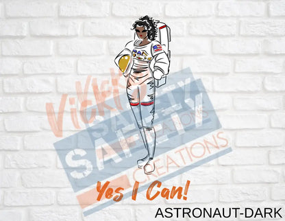 Car Vent Clip-Yes I Can Collection (Asst. Designs) Astronaut-Dark Wall Decor