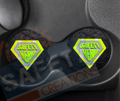 Neoprene Car Coasters (set of 2)-Safety Hero