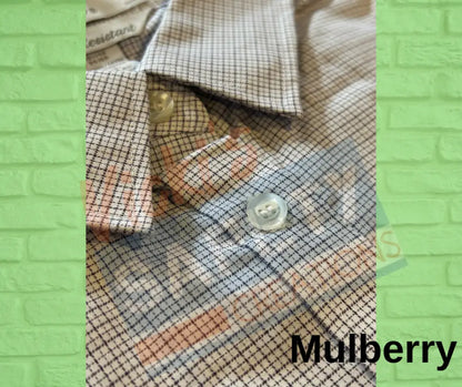 Checked Twill Dress Shirt-WISE (Asst. colors) **CLOSEOUT** Adult Clothing