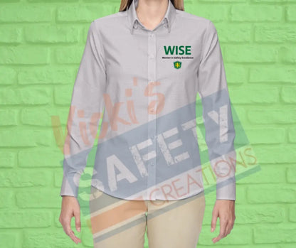 Checked Twill Dress Shirt-WISE (Asst. colors) **CLOSEOUT** Small / Mulberry Adult Clothing