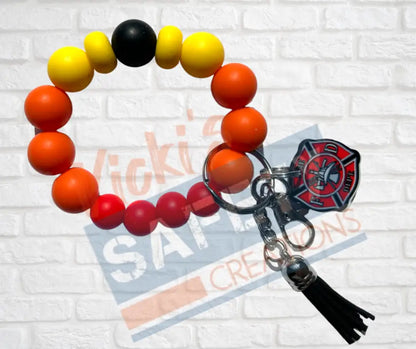 CHUNKY WRISTLET KEYCHAIN BRACELET-MALTESE CROSS Accessories