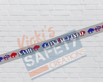 Customized Adjustable Pet Collars and Leashes-Buffalo’s (Asst. Sizes) Pet Collars