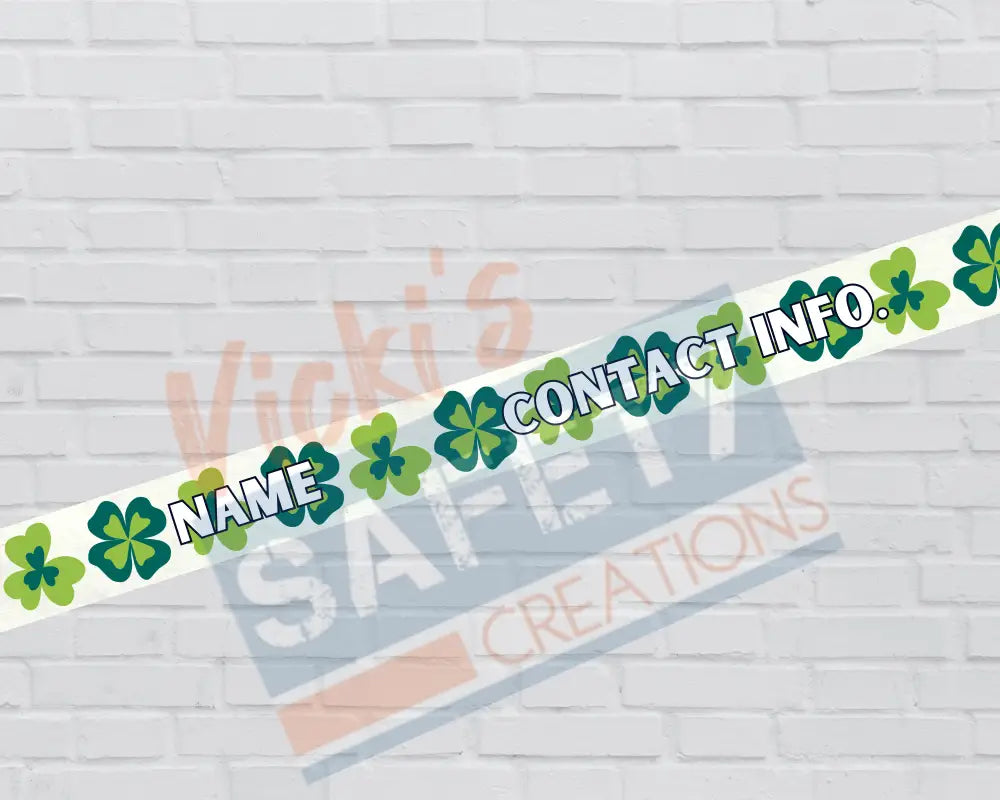 Customized Adjustable Pet Collars and Leashes-Clovers (Asst. Sizes) Pet Collars
