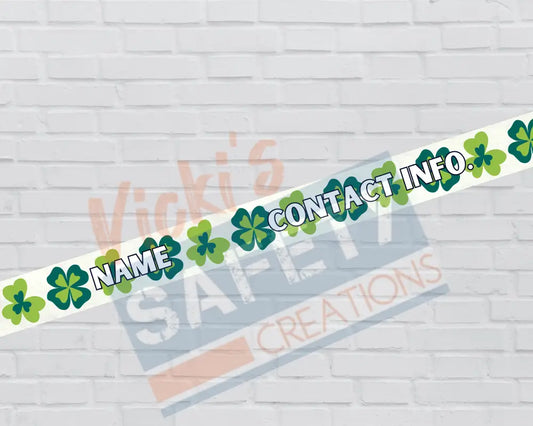 Customized Adjustable Pet Collars and Leashes-Clovers (Asst. Sizes) Pet Collars