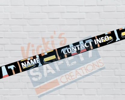 Customized Adjustable Pet Collars and Leashes-Construction Tools (Asst. Sizes) Pet Collars