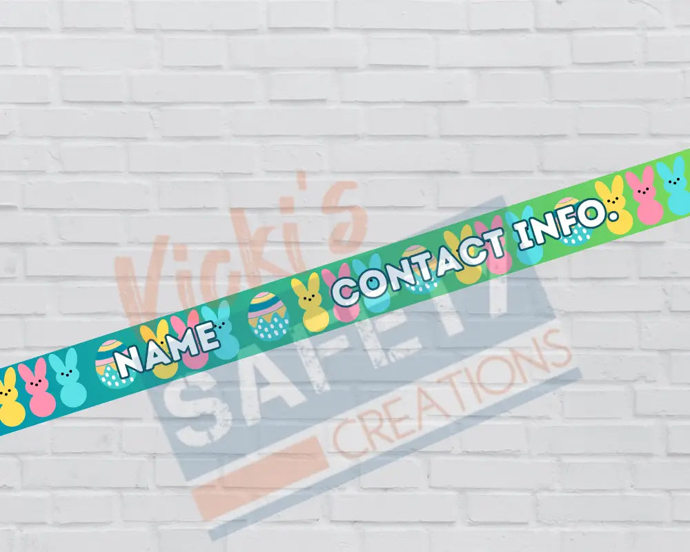 Customized Adjustable Pet Collars and Leashes- Easter Peeps (Asst. Sizes) Pet Collars