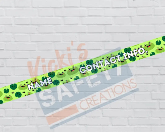 Customized Adjustable Pet Collars and Leashes-Frogs (Asst. Sizes) Pet Collars