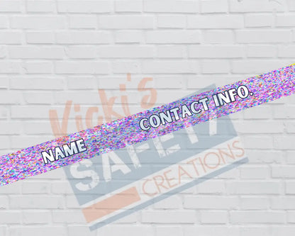 Customized Adjustable Pet Collars and Leashes-Glitter (Asst. Colors & Sizes) Pet Collars