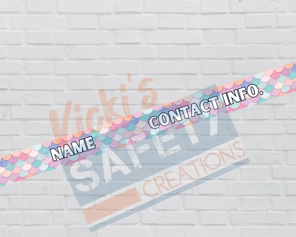 Customized Adjustable Pet Collars and Leashes-Mermaid Scales (Asst. Sizes) Pet Collars