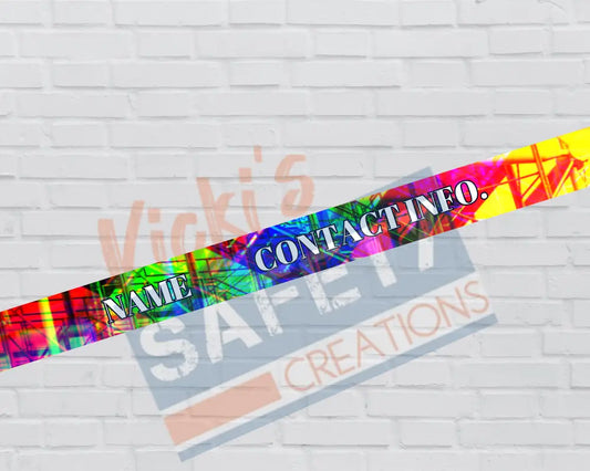 Customized Adjustable Pet Collars and Leashes Neon Scaffolding-(Asst. Sizes) Pet Collars