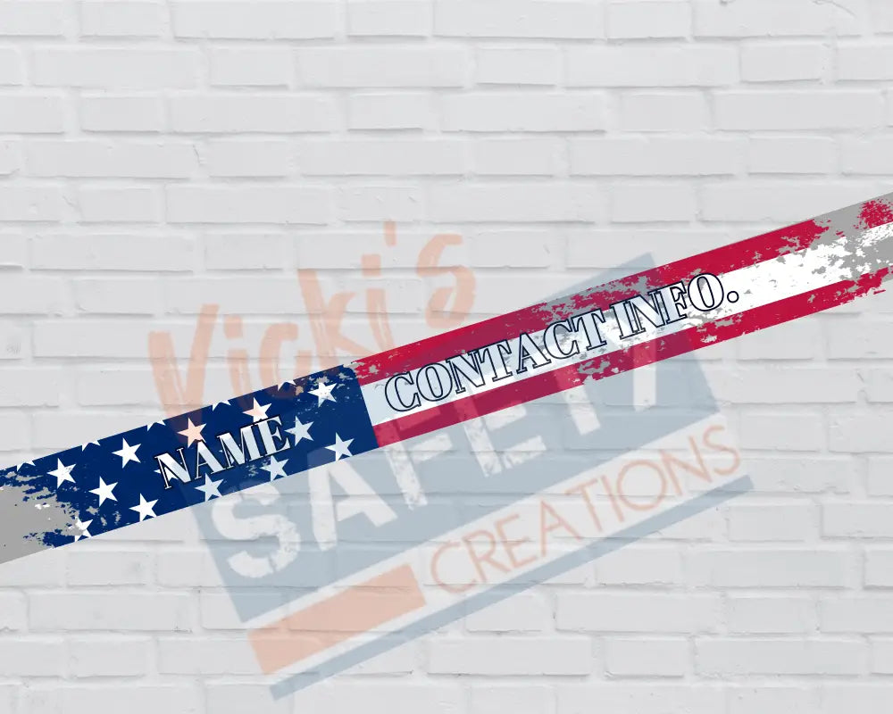 Customized Adjustable Pet Collars and Leashes- Patriotic (Asst. Sizes) Pet Collars