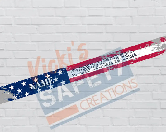 Customized Adjustable Pet Collars and Leashes- Patriotic (Asst. Sizes) Pet Collars