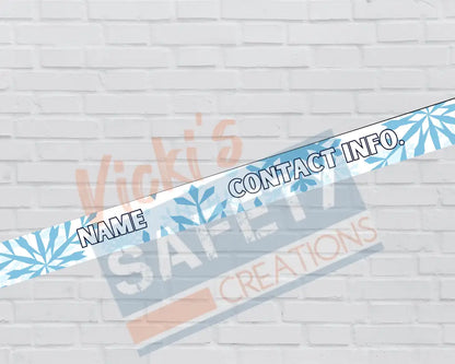 Customized Adjustable Pet Collars and Leashes-Snowflake (Asst. Sizes) Pet Collars