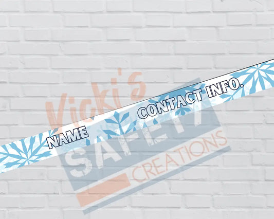 Customized Adjustable Pet Collars and Leashes-Snowflake (Asst. Sizes) Pet Collars