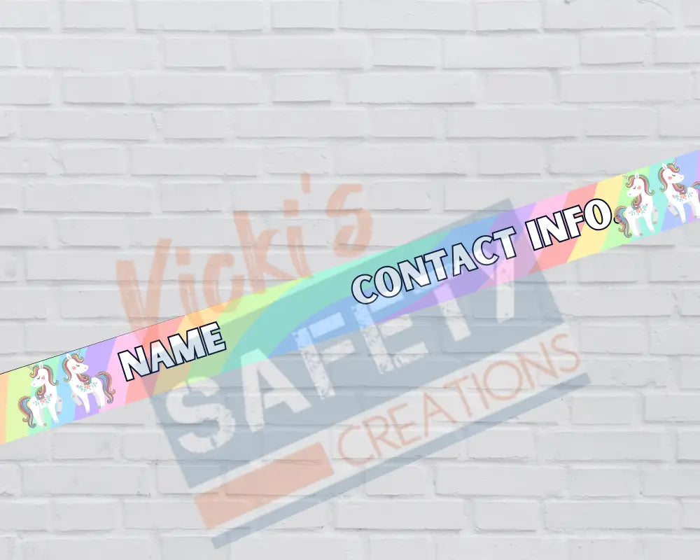 Customized Adjustable Pet Collars and Leashes-Unicorn (Asst. Sizes) Pet Collars