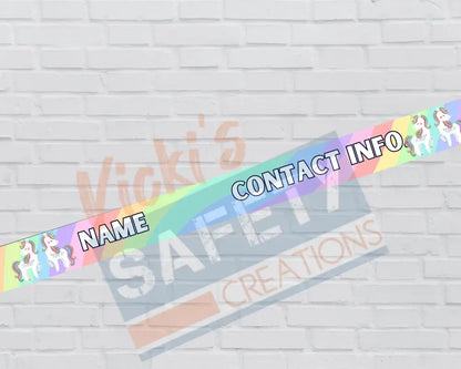Customized Adjustable Pet Collars and Leashes-Unicorn (Asst. Sizes) Pet Collars