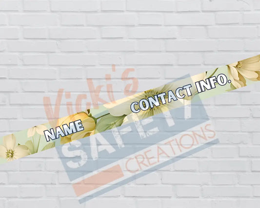 Customized Adjustable Pet Collars and Leashes-Vintage Floral (Asst. Sizes) Pet Collars