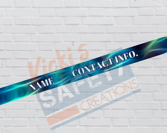 Customized Adjustable Pet Collars & Leashes Blue Lightening-(Asst. Sizes) Pet Collars