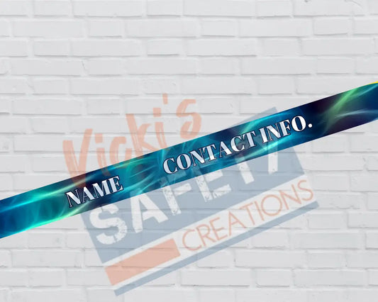 Customized Adjustable Pet Collars & Leashes Blue Lightening-(Asst. Sizes) Pet Collars