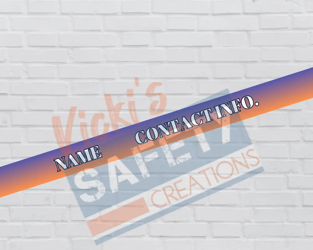 Customized Adjustable Pet Collars & Leashes Blue/Orange Ombre-(Asst. Sizes) Pet Collars