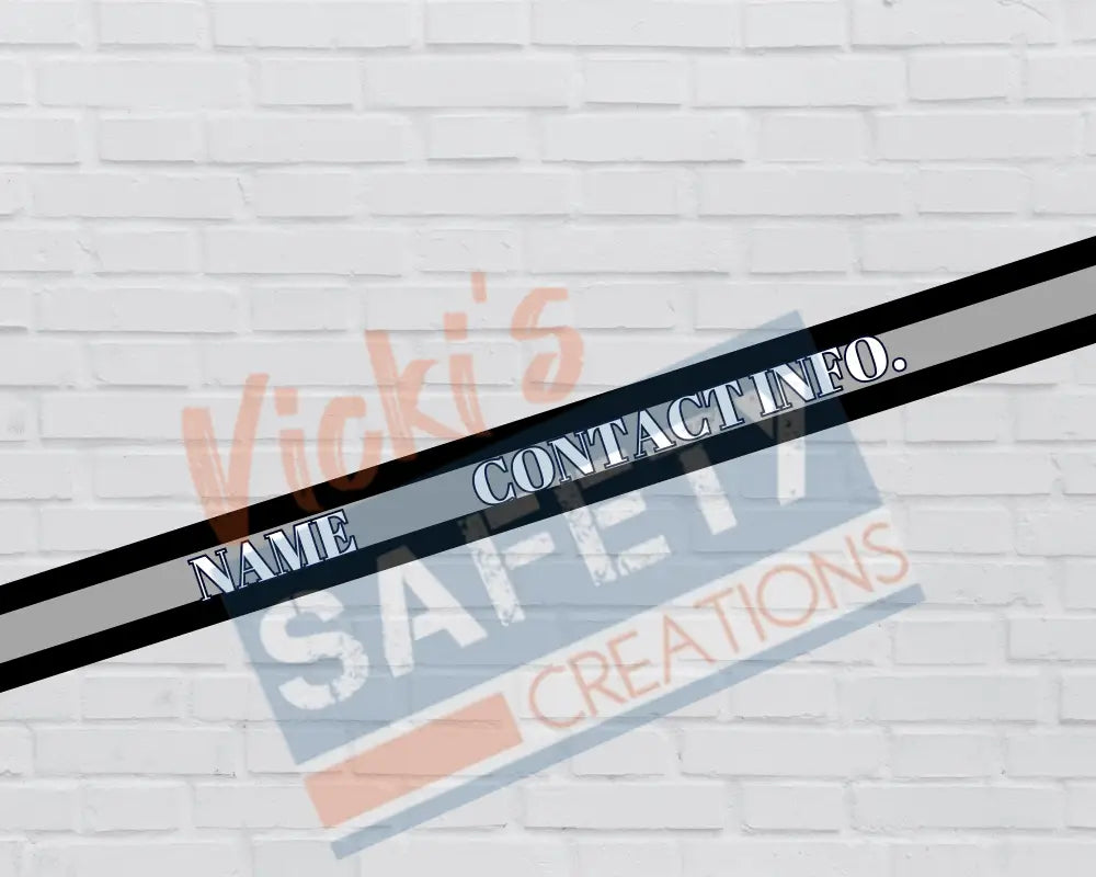 Customized Adjustable Pet Collars&Leashes-Gray Line (Corrections) (Asst. Sizes) Pet Collars