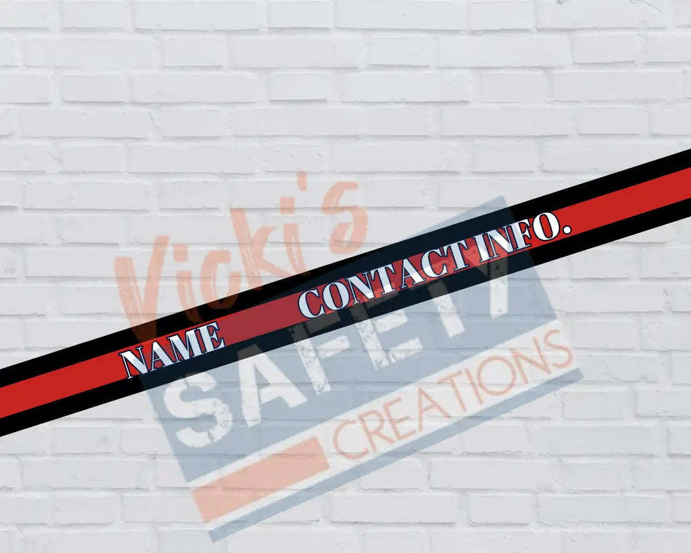 Customized Adjustable Pet Collars & Leashes-Red Line (Asst. Sizes) Pet Collars