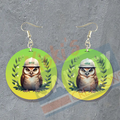 Dangle Earrings - WISE Owl Rounds Earrings