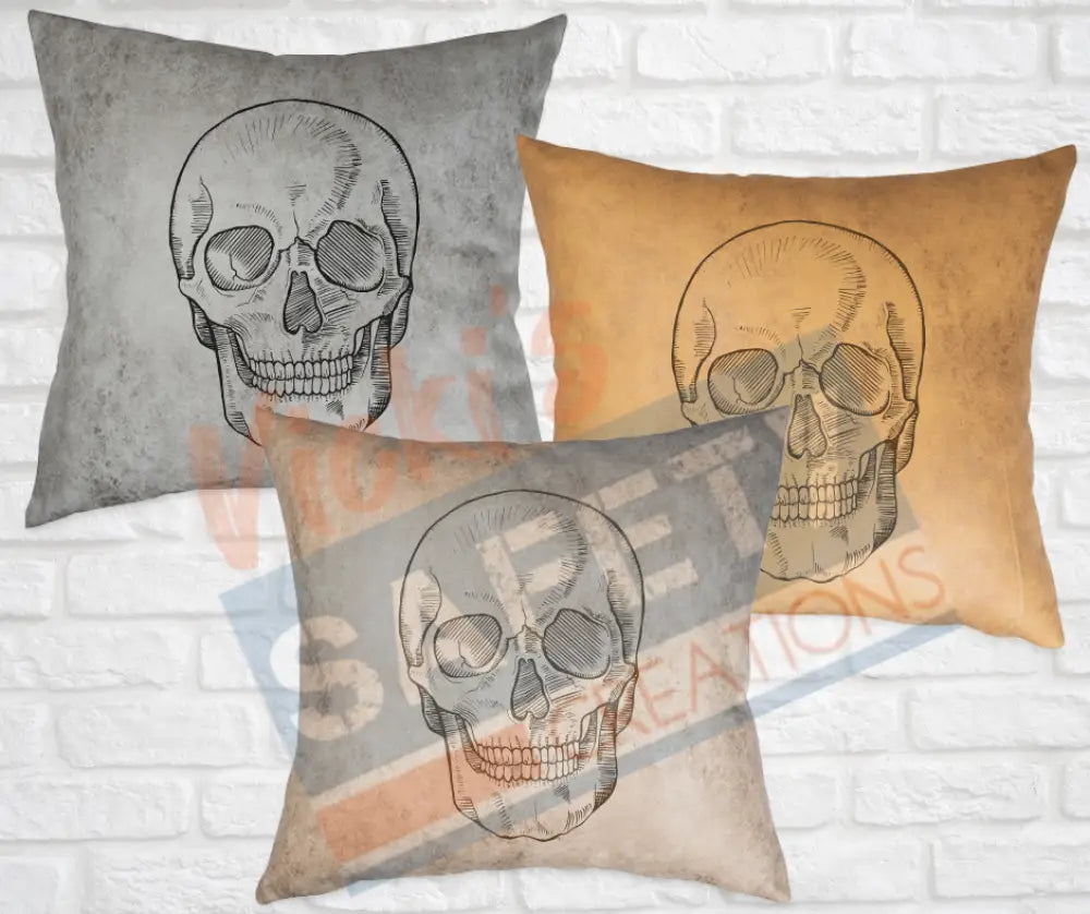 Decorative Pillow - Skeletal Illustrations (asst. colors and designs) Pillow