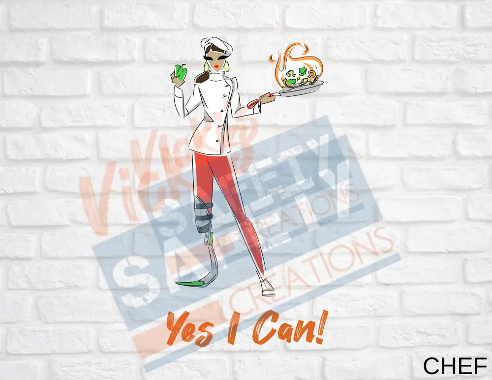16X16 Square Pillow-Yes I Can Collection (Asst. Designs) Chef Pillow