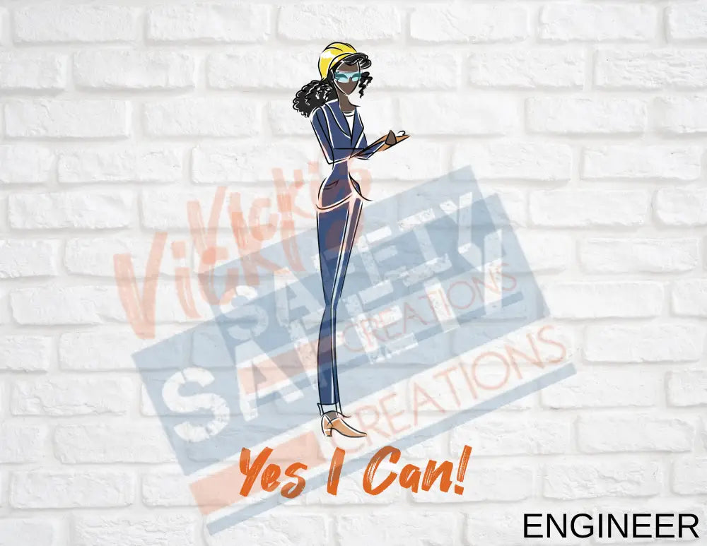 16X16 Square Pillow-Yes I Can Collection (Asst. Designs) Engineer Pillow