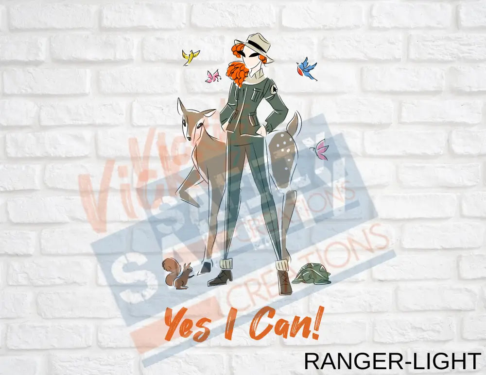 16X16 Square Pillow-Yes I Can Collection (Asst. Designs) Ranger-Light Pillow