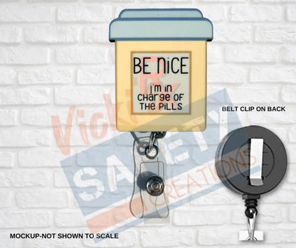 Di-cut Badge Reels-RX Bottle Badge Reels