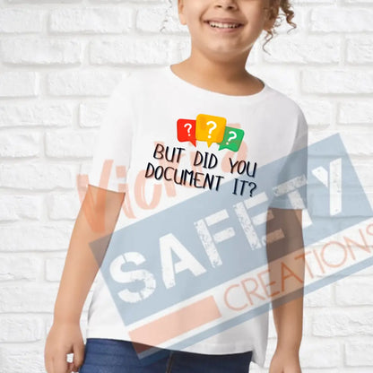Did you document it? (Adult Youth Toddler Infant Sizes) T-shirt/Onesie / TODDLER-2T Adult Clothing
